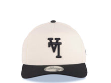 Load image into Gallery viewer, Los Angeles Dodgers New Era MLB 9FORTY 940 Adjustable A-Frame Cap Hat Cream Crown Black Visor Black Upside Down Logo Gray UV