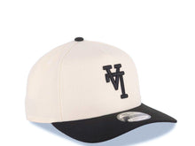 Load image into Gallery viewer, Los Angeles Dodgers New Era MLB 9FORTY 940 Adjustable A-Frame Cap Hat Cream Crown Black Visor Black Upside Down Logo Gray UV