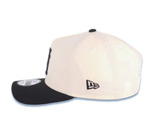 Load image into Gallery viewer, Los Angeles Dodgers New Era MLB 9FORTY 940 Adjustable A-Frame Cap Hat Cream Crown Black Visor Black Upside Down Logo Gray UV