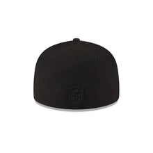 Load image into Gallery viewer, Los Angeles Chargers New Era NFL 59FIFTY 5950 Fitted Black On Black/Blacked Out Cap Hat Black Crown/Visor Black Logo Black UV