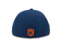 Load image into Gallery viewer, Denver Broncos New Era NFL 59FIFTY 5950 Fitted Sideline Draft Cap Hat Navy Blue Crown/Visor White/Orange Text Logo
