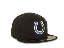 Load image into Gallery viewer, Indianapolis Colts New Era NFL 59FIFTY 5950 Fitted Cap Hat Black Crown/Visor Team Color Logo