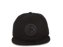 Load image into Gallery viewer, Pittsburgh Steelers New Era NFL 59FIFTY 5950 Fitted Cap Hat All Black Crown/Visor Black Logo