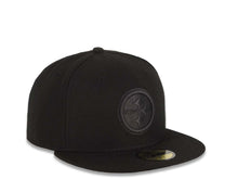 Load image into Gallery viewer, Pittsburgh Steelers New Era NFL 59FIFTY 5950 Fitted Cap Hat All Black Crown/Visor Black Logo