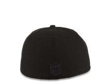 Load image into Gallery viewer, Pittsburgh Steelers New Era NFL 59FIFTY 5950 Fitted Cap Hat All Black Crown/Visor Black Logo