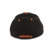Load image into Gallery viewer, Cincinnati Bengals New Era NFL 59FIFTY 39THIRTY 3930 Flexfit Cap Hat Black Crown/Visor Team Color Logo