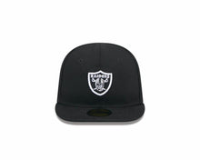 Load image into Gallery viewer, (Infant) Las Vegas Raiders New Era NFL 59FIFTY 5950 Fitted Cap Hat Black Crown/Visor Team Color Logo (My 1st First)