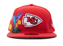 Load image into Gallery viewer, Kansas City Chiefs New Era NFL 59FIFTY 5950 Fitted Cap Hat Red Crown/Visor Team Color Logo (Blooming)