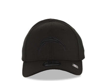 Load image into Gallery viewer, Los Angeles Chargers New Era NFL 39THIRTY 3930 Flexfit Cap Hat Black Crown/Visor Black Logo
