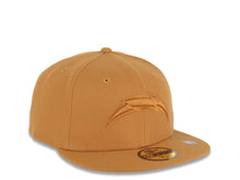 Load image into Gallery viewer, Los Angeles Chargers New Era NFL 59FIFTY 5950 Fitted Cap Hat Wheat Crown/Visor Wheat Logo