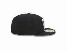Load image into Gallery viewer, (Youth) Las Vegas Raiders New Era 59FIFTY 5950 Kid Fitted Cap Hat Black Crown/Visor Team Color Logo