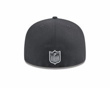 Load image into Gallery viewer, Raiders New Era 59FIFTY 5950 Fitted Cap Hat Dark Gray Crown/Visor Team Color Logo Once A Raider Always A Raider (2024 Draft)