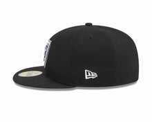 Load image into Gallery viewer, Raiders New Era 59FIFTY 5950 Fitted Cap Hat Black Crown/Visor Team Color Logo Once A Raider Always A Raider (2024 Draft)