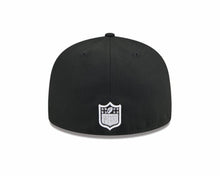 Load image into Gallery viewer, Raiders New Era 59FIFTY 5950 Fitted Cap Hat Black Crown/Visor Team Color Logo Once A Raider Always A Raider (2024 Draft)
