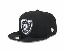 Load image into Gallery viewer, Raiders New Era 9FIFTY 950 Snapback Cap Hat Black Crown/Visor Team Color Logo Once A Raider Always A Raider (2024 Draft)