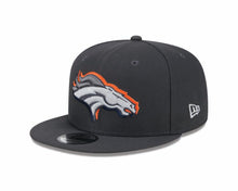 Load image into Gallery viewer, Denver Broncos New Era NFL 9FIFTY 950 Snapback Cap Hat Dark Gray Crown/Visor Team Color Logo Broncos Country Side Patch (2024 Draft)