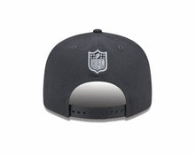 Load image into Gallery viewer, Raiders New Era 9FIFTY 950 Snapback Cap Hat Dark Gray Crown/Visor Gray Logo Once A Raider Always A Raider (2024 Draft)