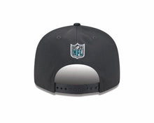Load image into Gallery viewer, Philadelphia Eagles New Era NFL 9FIFTY 950 Snapback Cap Hat Dark Gray Crown/Visor Team Color Logo Go Birds (2024 Draft)