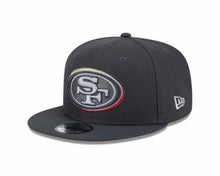 Load image into Gallery viewer, San Francisco 49ers New Era NFL 9FIFTY 950 Snapback Cap Hat Dark Gray Crown/Visor Team Color Logo Faithful (2024 Draft)