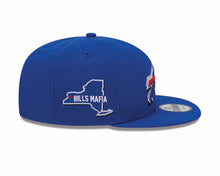 Load image into Gallery viewer, Buffalo Bills New Era NFL 9FIFTY 950 Snapback Cap Hat Royal Blue Crown/Visor Team Color Logo Bills Mafia (2024 Draft)