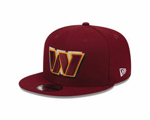 Load image into Gallery viewer, Commanders New Era 9FIFTY 950 Snapback Cap Hat Cardinal Crown/Visor Team Color Logo Established 1932 (2024 Draft)