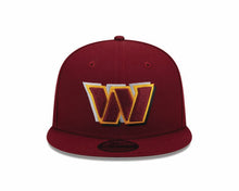 Load image into Gallery viewer, Commanders New Era 9FIFTY 950 Snapback Cap Hat Cardinal Crown/Visor Team Color Logo Established 1932 (2024 Draft)