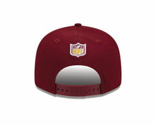 Load image into Gallery viewer, Commanders New Era 9FIFTY 950 Snapback Cap Hat Cardinal Crown/Visor Team Color Logo Established 1932 (2024 Draft)