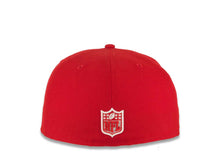 Load image into Gallery viewer, Raiders New Era 59FIFTY 5950 Fitted Cap Hat Red Crown/Visor White Text/Script Logo Gray UV