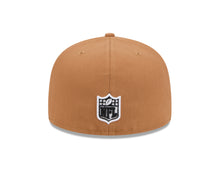 Load image into Gallery viewer, Las Vegas Raiders New Era NFL 59FIFTY 5950 Fitted Cap Hat Light Brown Crown/Visor Team Color Logo (Super Bowl 18)