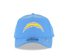Load image into Gallery viewer, Los Angeles Chargers New Era NFL 9FORTY 940 Adjustable A-Frame Cap Hat Sky Blue Crown/Visor Team Color Logo