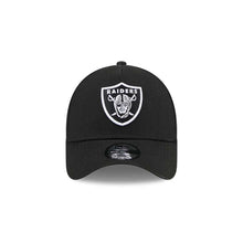Load image into Gallery viewer, Las Vegas Raiders New Era NFL 9FORTY 940 Adjustable A-Frame Cap Hat Black Crown/Visor Team Color Logo