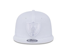 Load image into Gallery viewer, Las Vegas Raiders New Era NFL 9FIFTY 950 Snapback Cap Hat White Crown/Visor White Logo