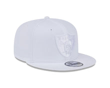 Load image into Gallery viewer, Las Vegas Raiders New Era NFL 9FIFTY 950 Snapback Cap Hat White Crown/Visor White Logo