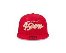 Load image into Gallery viewer, (Youth) San Francisco New Era NFL9FIFTY 950 Kid Snapback Cap Hat Red Crown/Visor Team Color Text/Script Logo