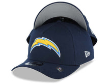 Load image into Gallery viewer, Los Angeles Chargers New Era NFL 9FORTY 940 Adjustable A-Frame Cap Hat Navy Blue Crown/Visor Team Color Logo Gray UV