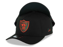 Load image into Gallery viewer, Las Vegas Raiders New Era 9FORTY 940 Adjustable A-Frame Cap Hat Black Crown/Visor Red/Dark Green Logo Dark Green UV