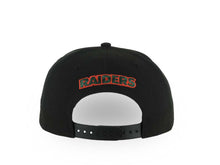 Load image into Gallery viewer, Las Vegas Raiders New Era 9FORTY 940 Adjustable A-Frame Cap Hat Black Crown/Visor Red/Dark Green Logo Dark Green UV