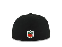 Load image into Gallery viewer, Las Vegas Raiders New Era NFL 59FIFTY 5950 Fitted Cap Hat Black Crown/Visor Green/White/Red Logo Gray UV