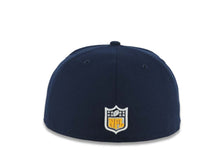 Load image into Gallery viewer, Chargers New Era NFL 59FIFTY 5950 Fitted Cap Hat Navy Blue Crown/Visor White/Navy/Yellow Retro Logo Gray UV