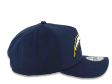 Load image into Gallery viewer, Los Angeles Chargers New Era NFL 9FORTY 940 Adjustable A-Frame Cap Hat Navy Blue Crown/Visor White/Navy Blue/Yellow Logo Gray UV