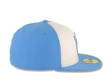 Load image into Gallery viewer, San Diego Chargers New Era NFL 59FIFTY 5950 Fitted Cap Hat White/Sky Blue Crown Sky Blue Visor Team Color Retro Shield Logo