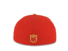 Load image into Gallery viewer, San Francisco New Era NFL 59FIFTY 5950 Fitted Cap Hat Red Crown Red Design Visor Team Color Logo Fair Isle