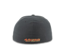 Load image into Gallery viewer, San Francisco 49ers New Era NFL 59FIFTY 5950 Fitted Cap Hat Dark Gray Crown Red Visor Team Color Logo Reflective Gray UV