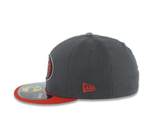 Load image into Gallery viewer, San Francisco 49ers New Era NFL 59FIFTY 5950 Fitted Cap Hat Dark Gray Crown Red Visor Team Color Logo Reflective Gray UV