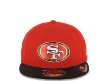 Load image into Gallery viewer, San Francisco New Era NFL 59FIFTY 5950 Fitted Cap Hat Red Crown Black Visor Team Color Logo 2015 Draft