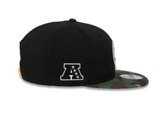 Load image into Gallery viewer, Pittsburgh Steelers New Era NFL 9FIFTY 950 Snapback Cap Hat Black Crown Camo Visor Team Color Logo