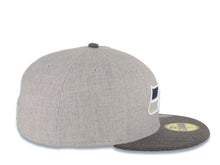 Load image into Gallery viewer, Seattle Seahawks New Era NFL 59FIFTY 5950 Fitted Heather Cap Hat Gray Crown Dark Gray Visor Team Color Logo