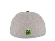 Load image into Gallery viewer, Seattle Seahawks New Era NFL 59FIFTY 5950 Fitted Heather Cap Hat Gray Crown Dark Gray Visor Team Color Logo