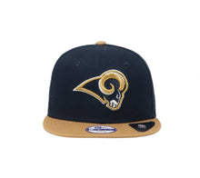 Load image into Gallery viewer, (Youth) Los Angeles Rams New Era NFL 9FIFTY 950 Snapback Cap Hat Navy Crown White Visor Navy/White Logo
