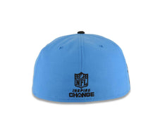 Load image into Gallery viewer, Los Angeles Chargers New Era NFL 59FIFTY 5950 Fitted Inspire Cap Hat Sky Blue Crown Black Visor Sky Blue Logo